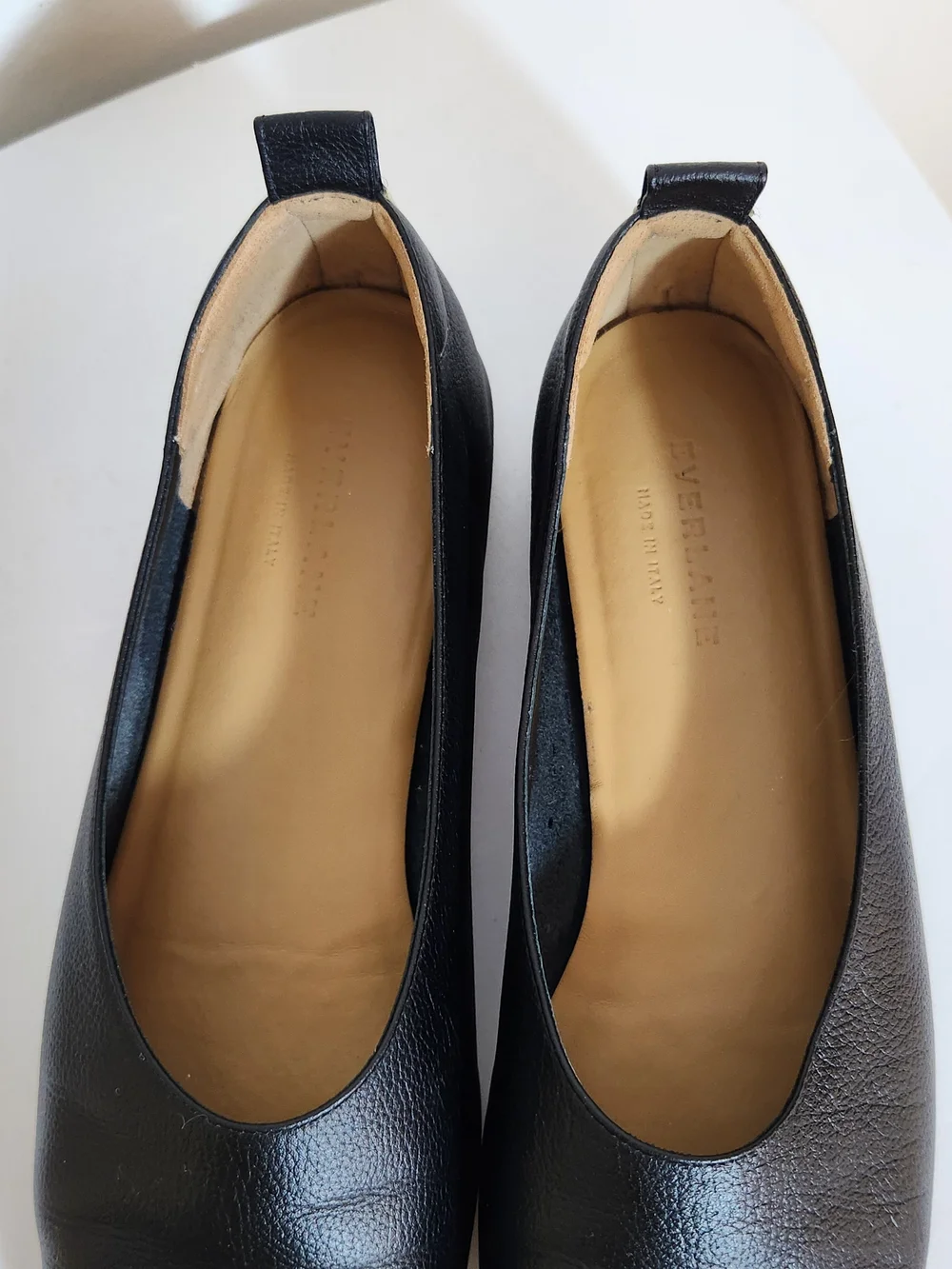 Everlane The Day Glove Black Leather Flats Size 8 - Picture 4 of 7